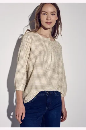Street one Karierte Seersucker Bluse