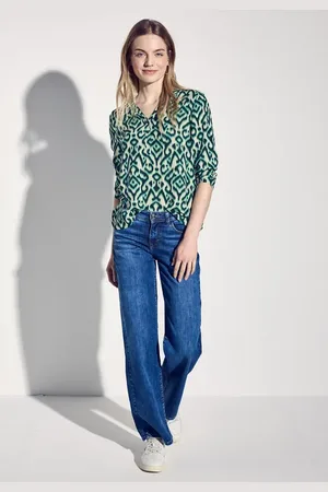 Street one Print Shirt mit Knopfdetail