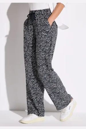 Street one Gemusterte Wide Leg Hose