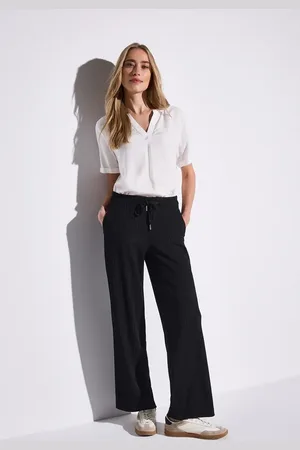 Street one Wide Leg Hose mit Struktur