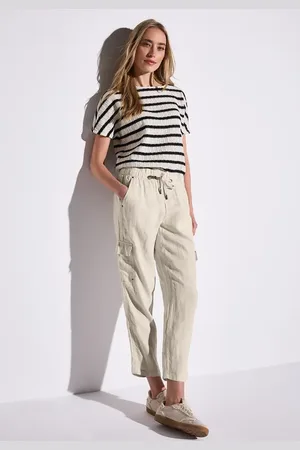 Street one Leinenhose im Cargo-Look
