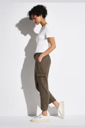 Street one Leinenhose im Cargo-Look