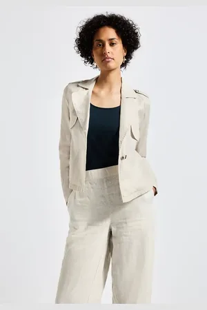 Street one Kurzer Trenchcoat aus Leinen