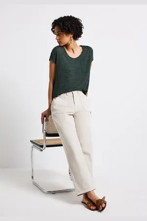 Street one Leinen-Look T-Shirt