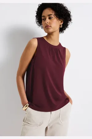 Street one Jersey-Top mit Raffung