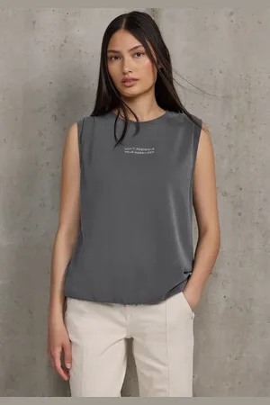 Street one Silk-Look Top mit Wording