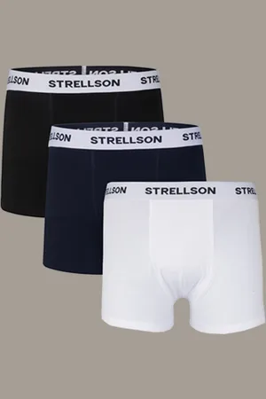Strellson 3er Pack Boxer, navy/schwarz/weiß