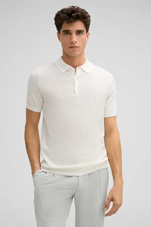 Strellson Strick-Poloshirt Adrian, offwhite