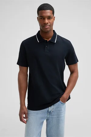Strellson Poloshirt Riko, dunkelblau strukturiert