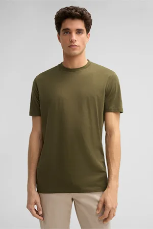 Strellson Baumwoll-T-Shirt Clark, oliv