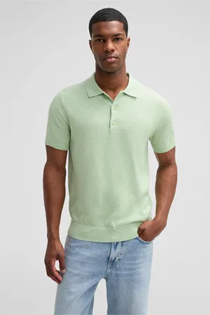 Strellson Strick-Poloshirt Loic, hellgrün
