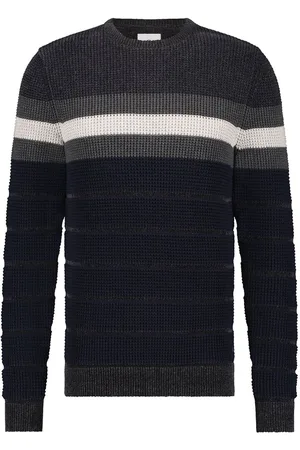 State of art Pullover Streifen Navy - Größe L