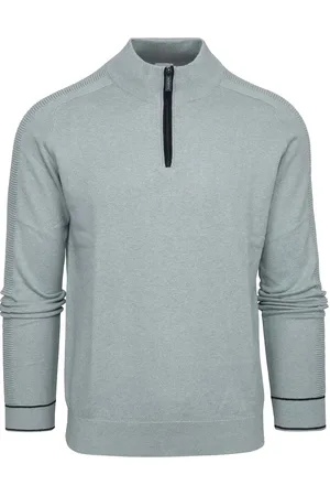 Blue Industry Half Zip Pullover Hellgrün - Größe XXL