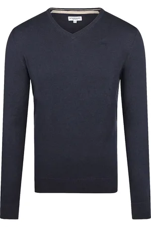 McGregor Pullover Merinowolle V-Ausschnitt Navy - Größe XL