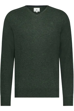 State of art Pullover V-Neck Moosgrün - Größe XXL