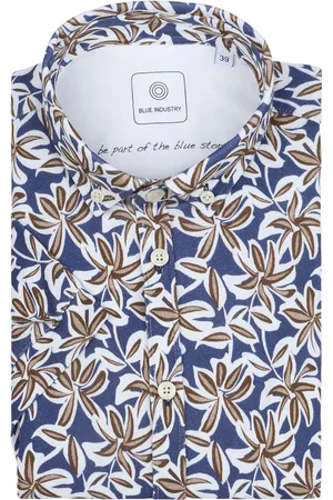 Blue Industry Short Sleeve Hemd Druck - Größe 41