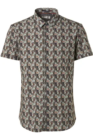 No Excess Short Sleeve Hemd Druck - Größe M
