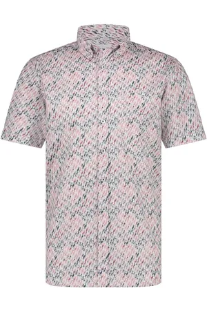 State of art Short Sleeve Hemd Druck Rosa - Größe L