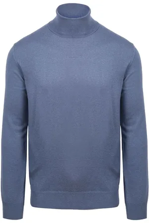 Suitable Ecotec Rollkragenpullover Hellblau - Größe M