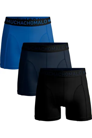 Muchachomalo Boxershorts Einfach Blau 3-Pack - Größe M