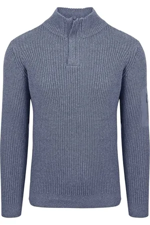 Suitable Mou Half Zip Pullover Blau - Größe M