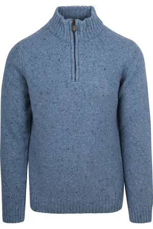 Suitable Half Zip Pullover Tweed Wool Blend - Größe M