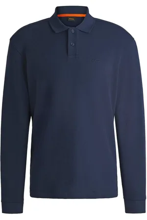 HUGO BOSS Petempestolong Long Sleeve Polo Navy - Größe M