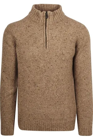 Suitable Half Zip Pullover Tweed Wool Blend - Größe M