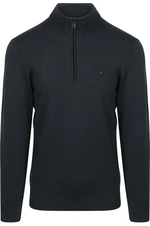 No Excess Halfzip Pullover Navy - Größe L