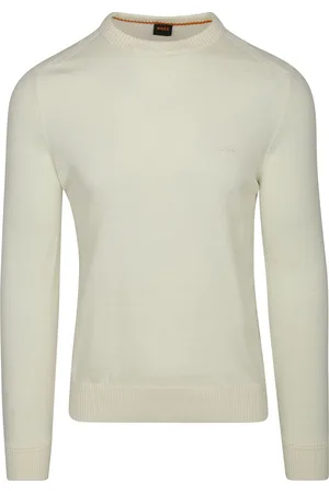 HUGO BOSS Pullover Avac Wolle Ecru - Größe M