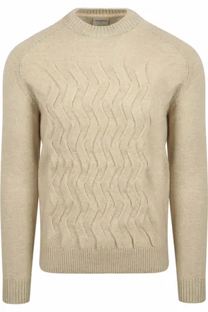No Excess Pullover Jacquard Ecru - Größe 3XL