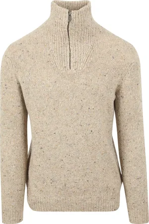 McGregor Half Zip Pullover Merinowolle Sand - Größe XXL