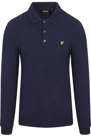 Lyle & Scott Longsleeve Polo Navy - Größe S
