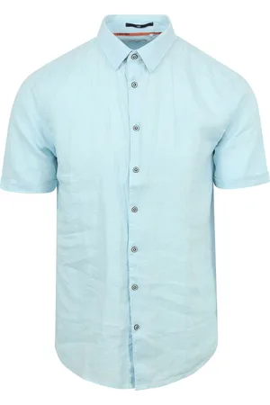 No Excess Short Sleeve Hemd Leinen - Größe M
