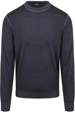 HUGO BOSS Pullover Astefano Wolle Navy - Größe XXL