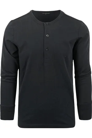 Knowledge Cotton Apparal WissenCotton Apparel Langarm-T-Shirt Henley - Größe XL