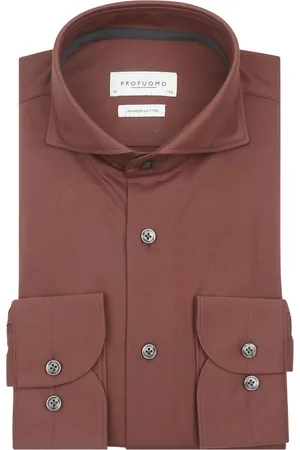 Profuomo Japanese Knitted Hemd Brique - Größe 37
