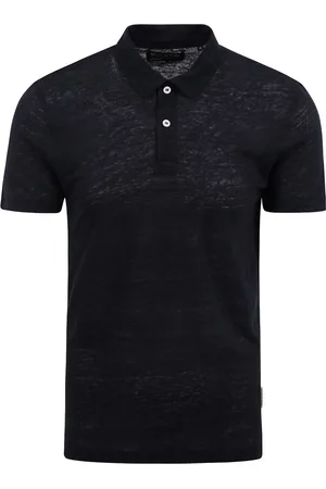 Marc O’ Polo Polohemd Leinen Navy - Größe M