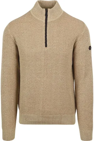 No Excess Halfzip Pullover Struktur Melange - Größe XL