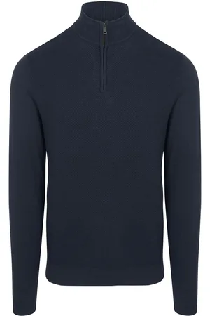 McGregor Half Zip Pullover Merinowolle Navy - Größe XXL
