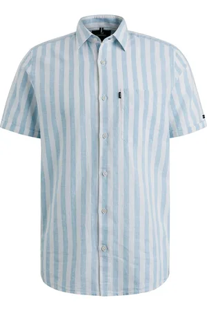 Vanguard Short Sleeve Hemd Leinen Streifen - Größe M