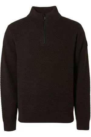 No Excess Half Zip Pullover Coffee - Größe XXL