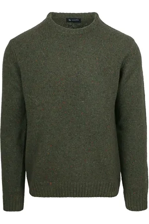 Suitable Pullover Tweed Wool Blend Grün - Größe XL
