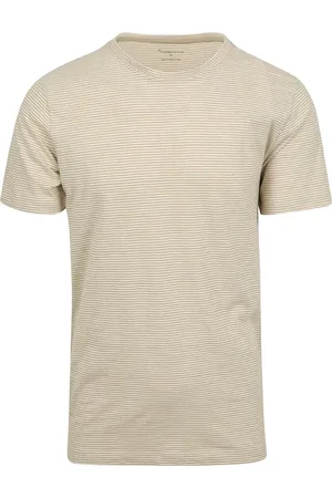 Knowledge Cotton Apparal T-shirt Streifen - Größe L