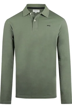 McGregor Long Sleeve Poloshirt Sage - Größe XL