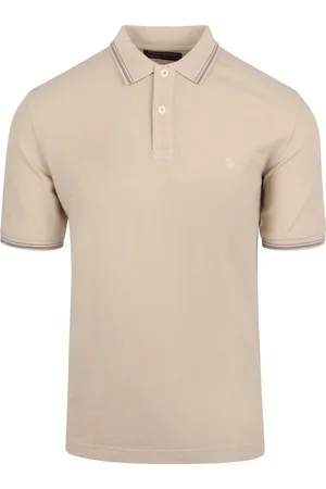 Marc O’ Polo Poloshirt Solid Overdye Ecru - Größe L