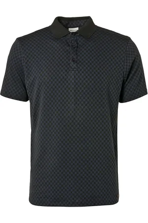 No Excess Polo Blocked Pattern -Marine - Größe M