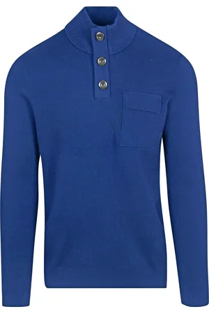 Blue Industry Mocker Pullover Kobaltblau - Größe S