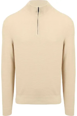 Suitable Structure Half Zip Pullover Sand - Größe XXL