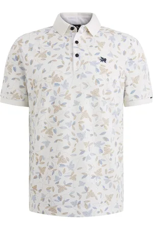 Vanguard Polo Piqué Druck Weiß - Größe M